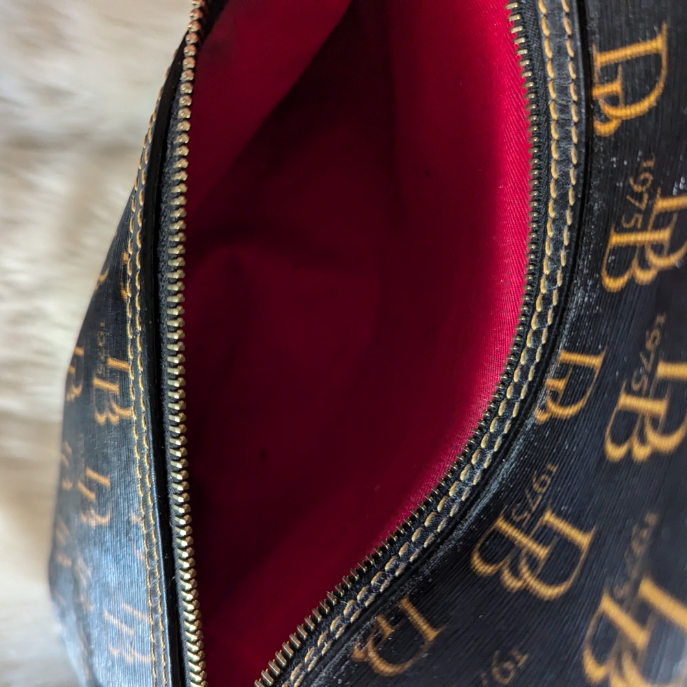Dooney & Bourke 1975 Collins Black and Brown Women's Designer Bag Purse Luxury - Picture 2 of 13